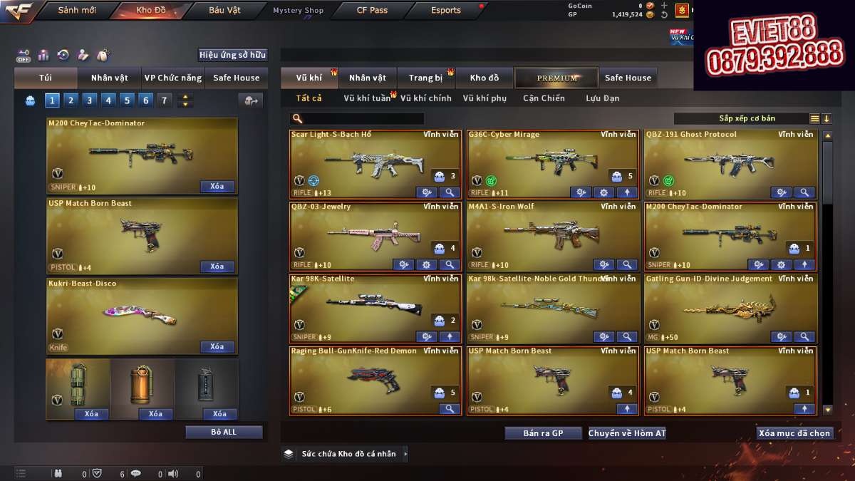 shop acc cf uy tin gia re